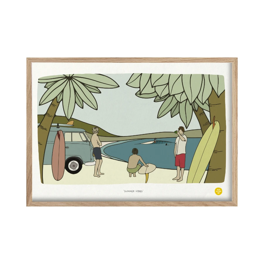summer vibes vw surf beach surf print.png
