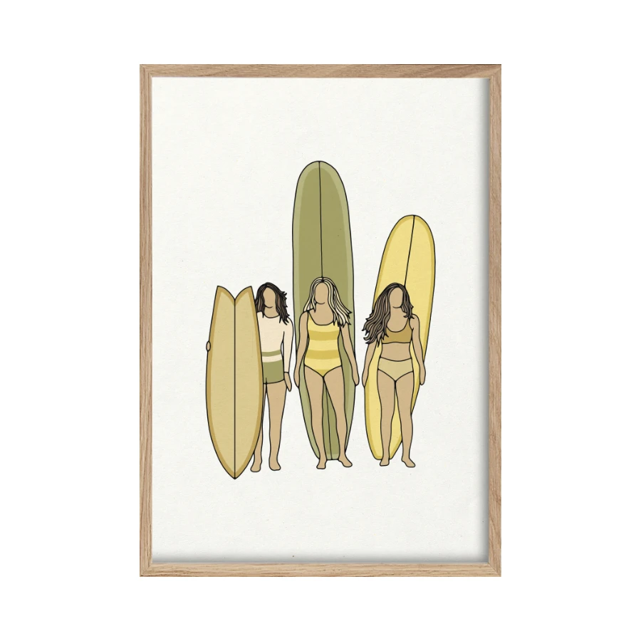 SURF PRINT - QUIVER GIRLS