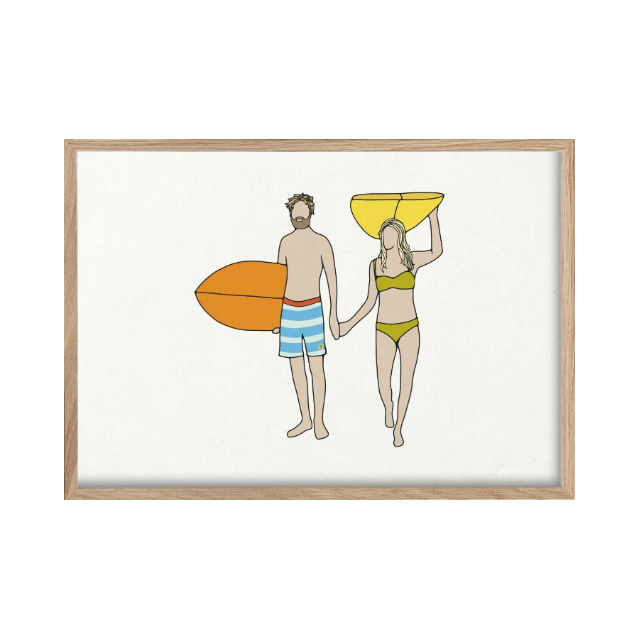 SURF PRINT - SUMMER SURFERS
