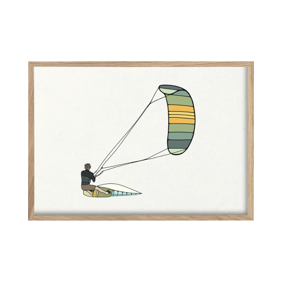 SURF PRINT - KITE BOARDER