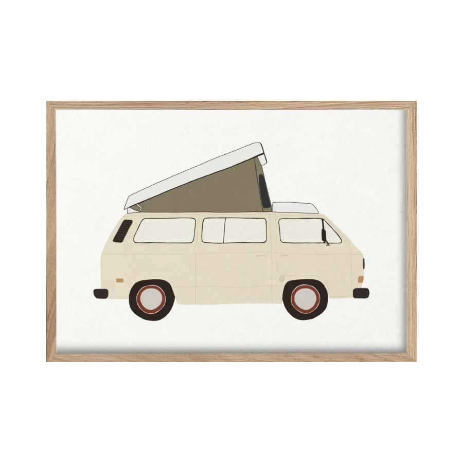 SURF PRINT - T25 CAMPERVAN