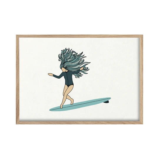 SURF PRINT - WATERGIRL