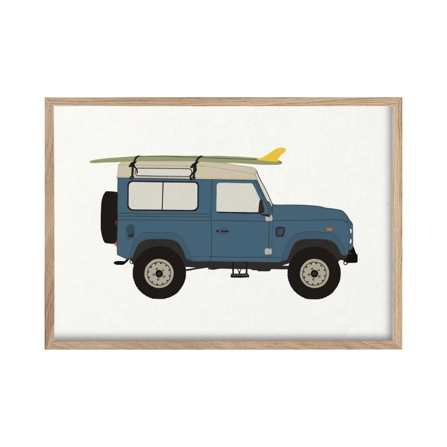 landy landrover truck with surfboard on roof.png