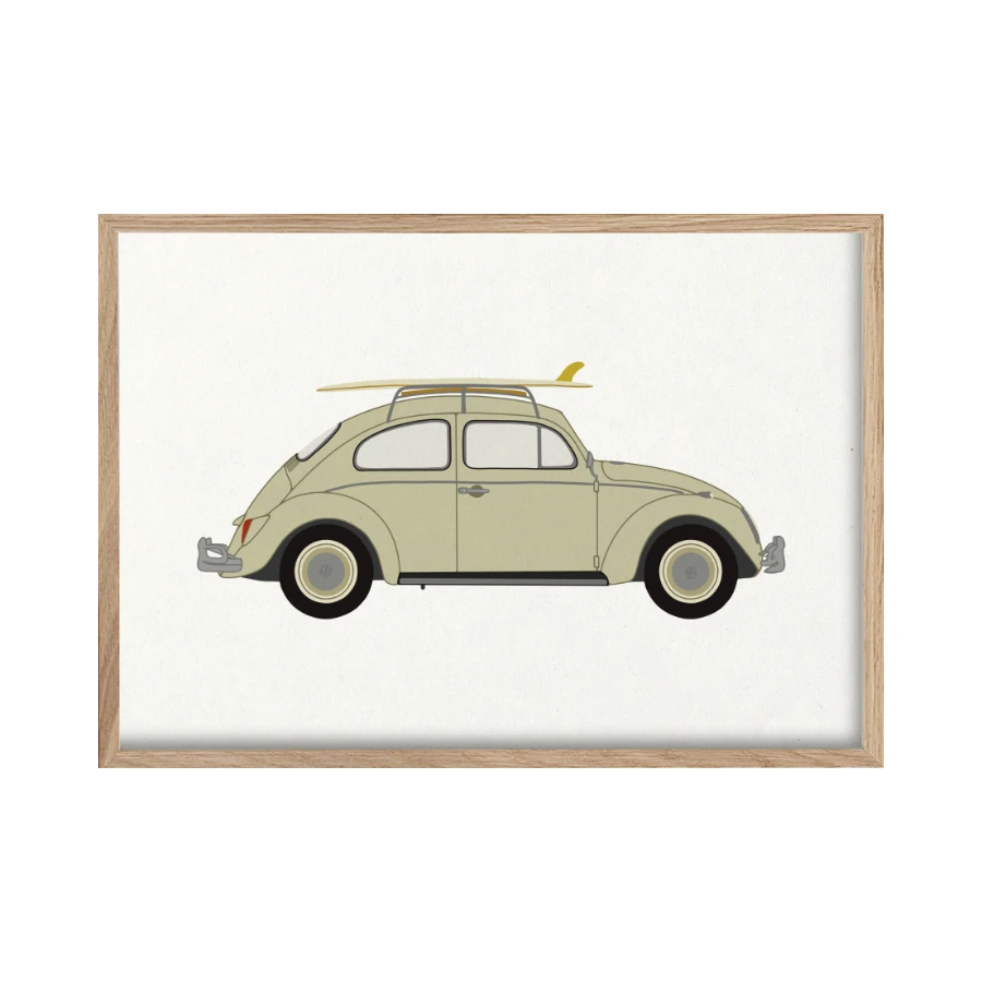 SURF PRINT - VW BUG