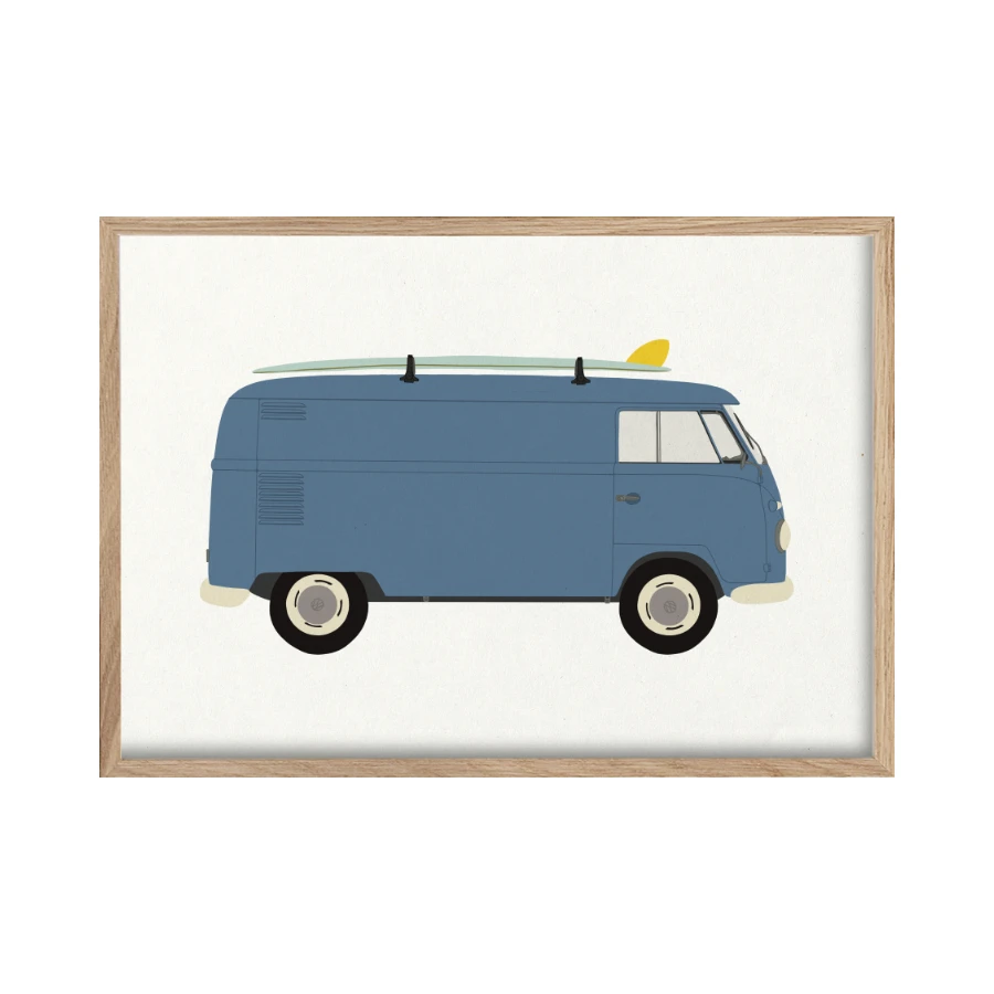 volkswagen bus with surfboard on roof.png