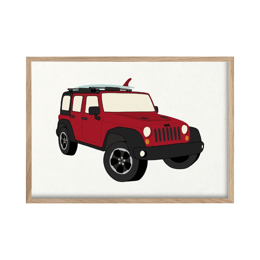 jeep wrangler red singlefin surfboard.png