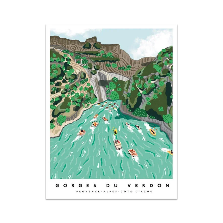 Gorges Du Verdon // Fine Art Giclée Print on Bamboo