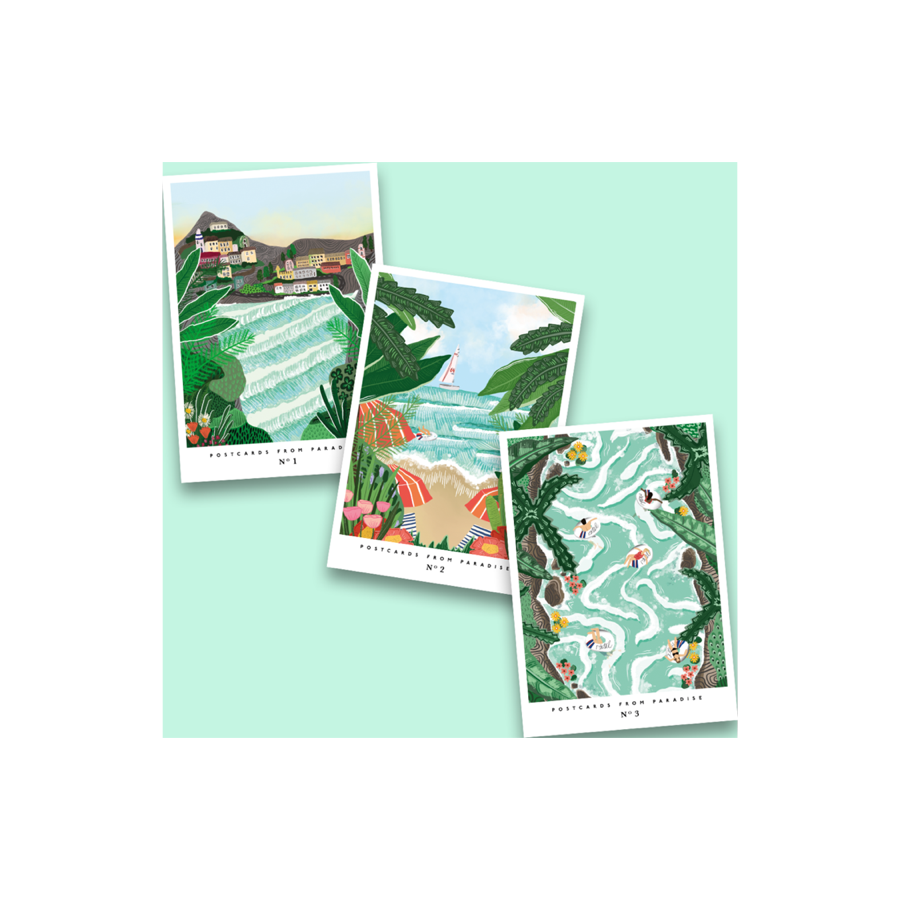 Postcards From Paradise // 21 x 30cm BUNDLE