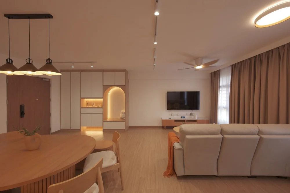 482B Yishun Avenue 6 warm minimalist HDB interior designed by Jeff