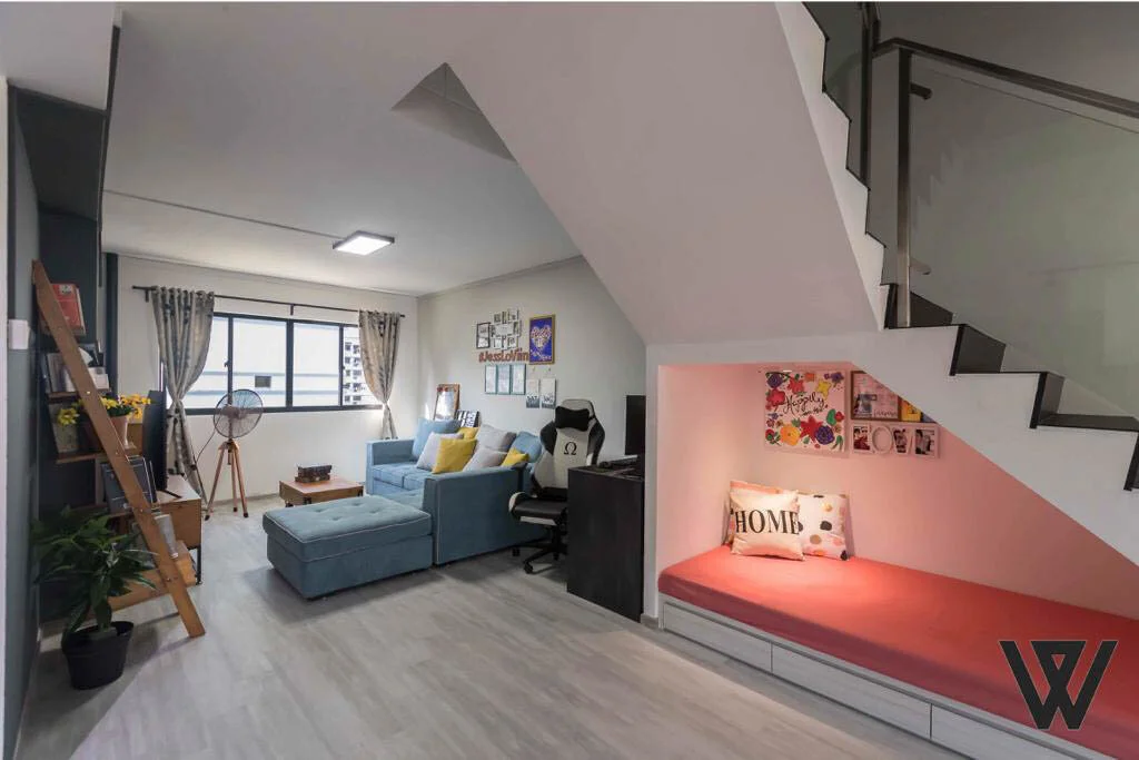 HDB maisonette interior design