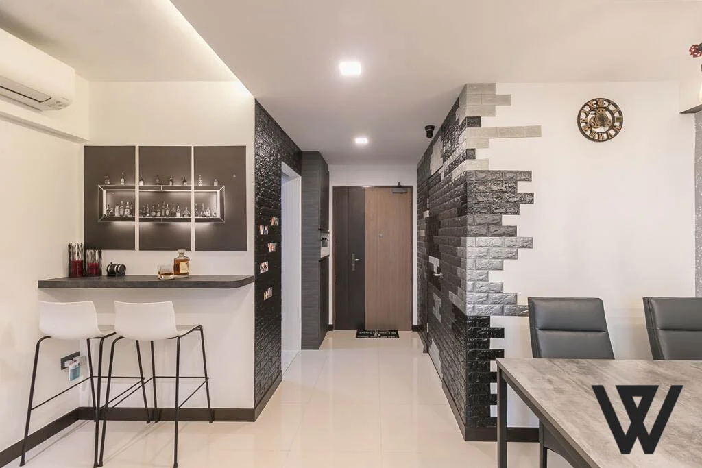 3-room HDB flat interior design