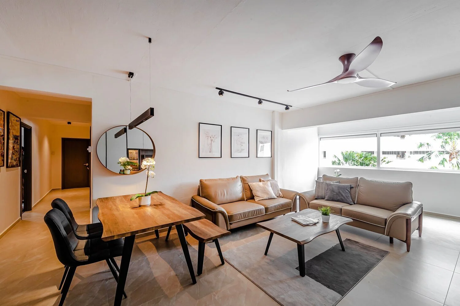 5-room HDB Scandinavian minimalist interior design