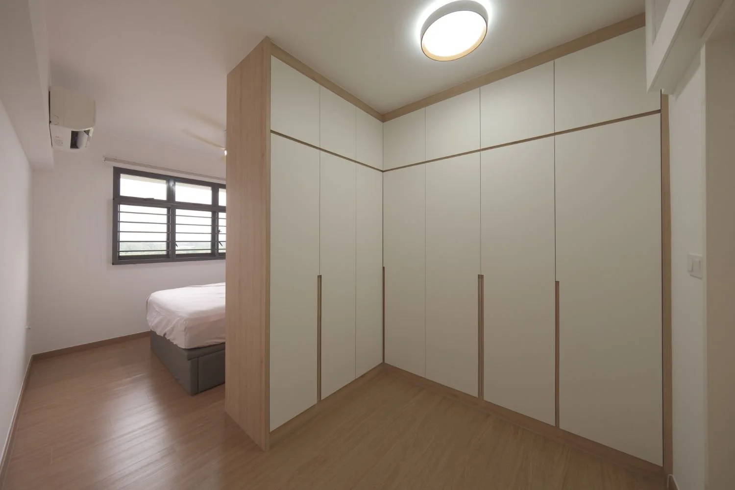 Built-In Storage Wall Interior Design for 5-Bedroom HDB BTO