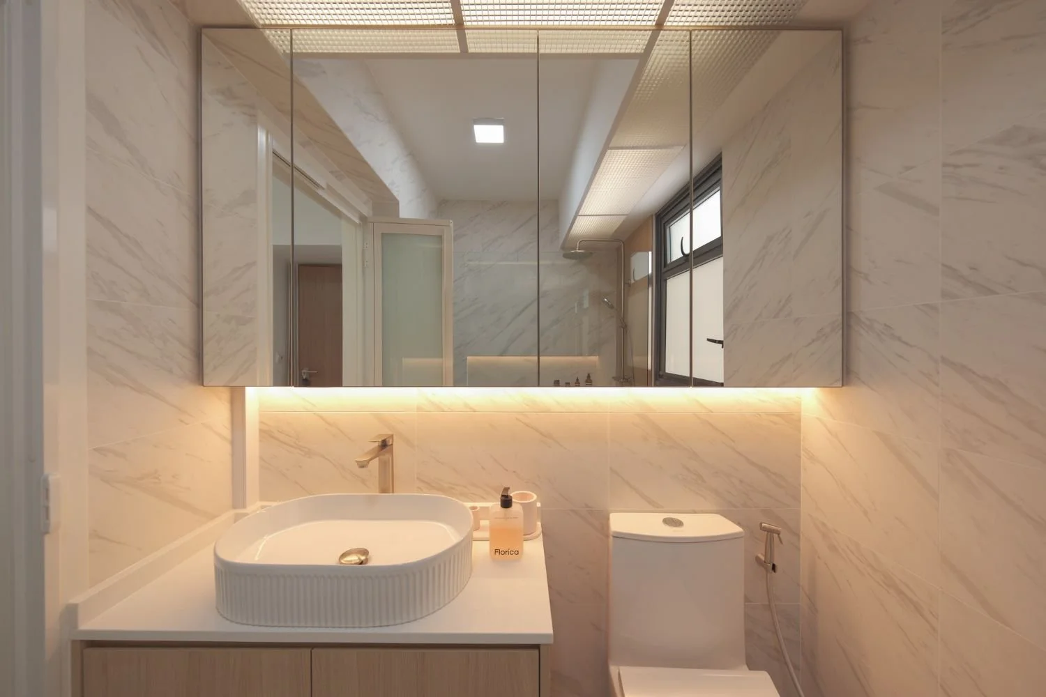 Contemporary Wash Basin Interior Design for HDB BTO