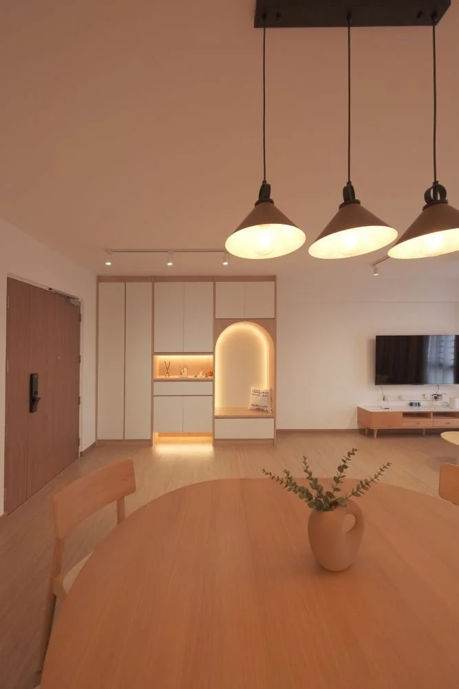Dining Area Interior Design – 482B Yishun Ave 6 HDB BTO