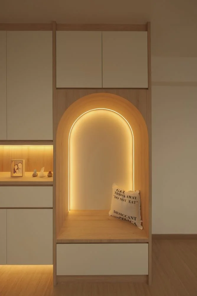 Arched Feature Nook Interior Design at 482B Yishun Ave 6