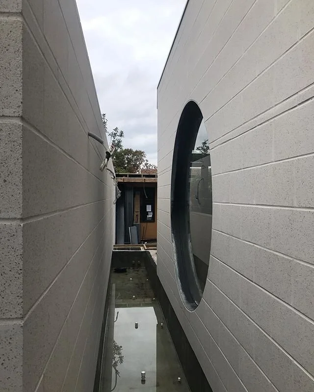 Pond ready.
It&rsquo;s been waterproofed. 
#dra_kew #frankbuilt #drawingroomarchitecture