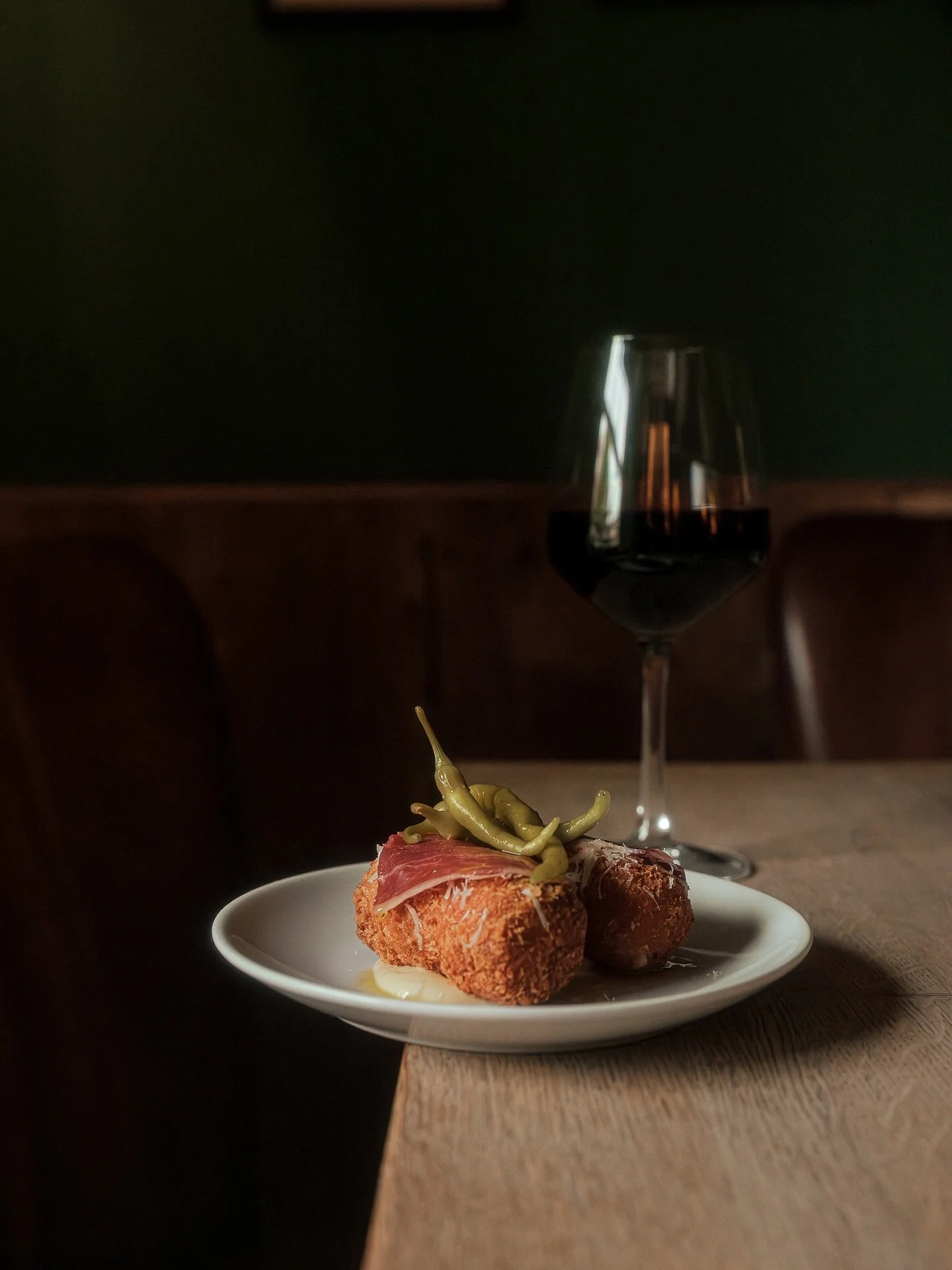 It&rsquo;s been a short time without, but we&rsquo;ve got croquettes back on the menu. Back to a classic, Jamon &amp; Manchego Croquettes, topped with Guindillas &amp; a few slices of Iberico. The ultimate snack to go with a few drinks on a Friday.