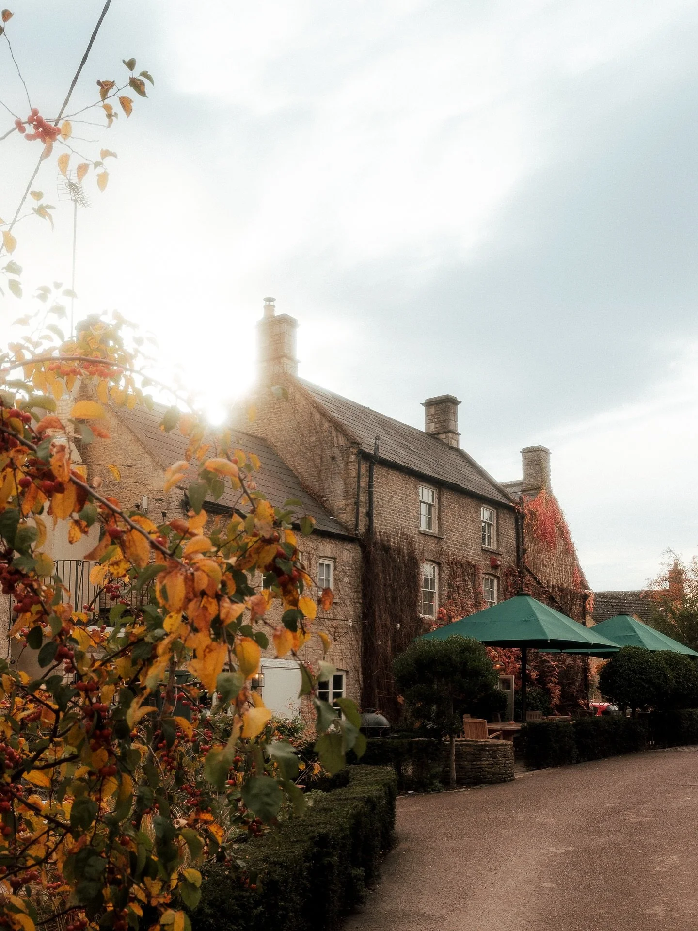 Crisp Autumn afternoon at the pub.