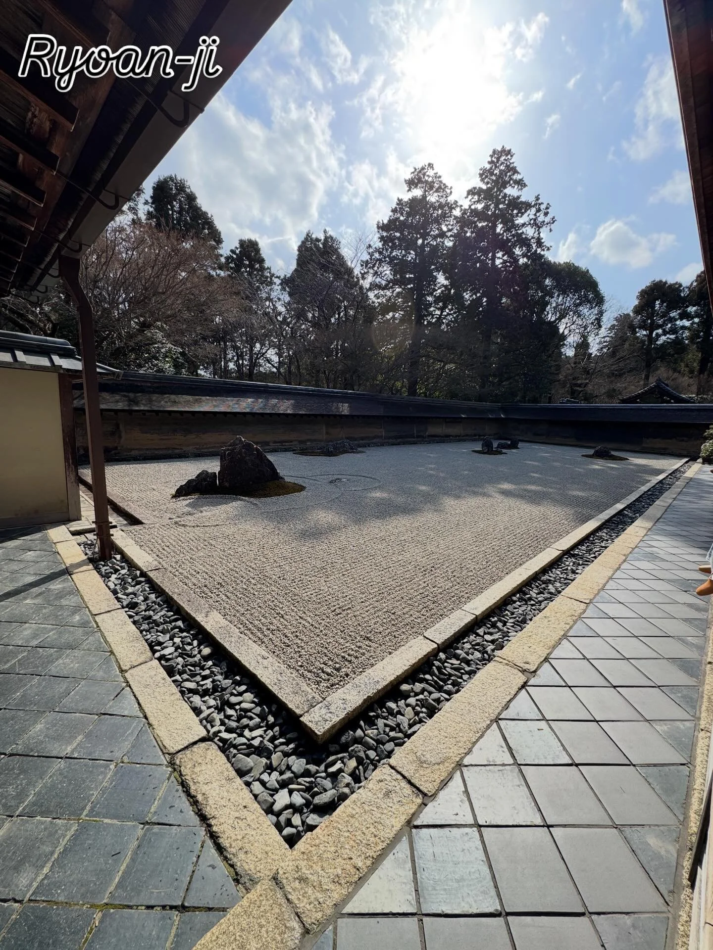 Ryokan-ji temple in Kyoto, no plants, no trees just gravel and boulders but is it a garden? Oddly you can spend hours just sitting there contemplating how it was all made. Actually it&rsquo;s very beautiful in a controlled way. Creating a relaxed and