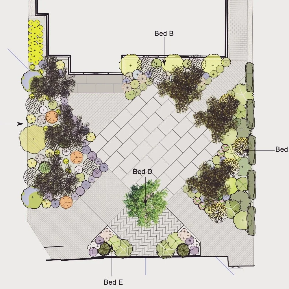 Site visit today to see how Nick is progressing with this garden in Ely. Patio now down, pathways beginning to take shape and sleeper beds being constructed. It's going to be beautiful and so totally different to what was there before. I look forward