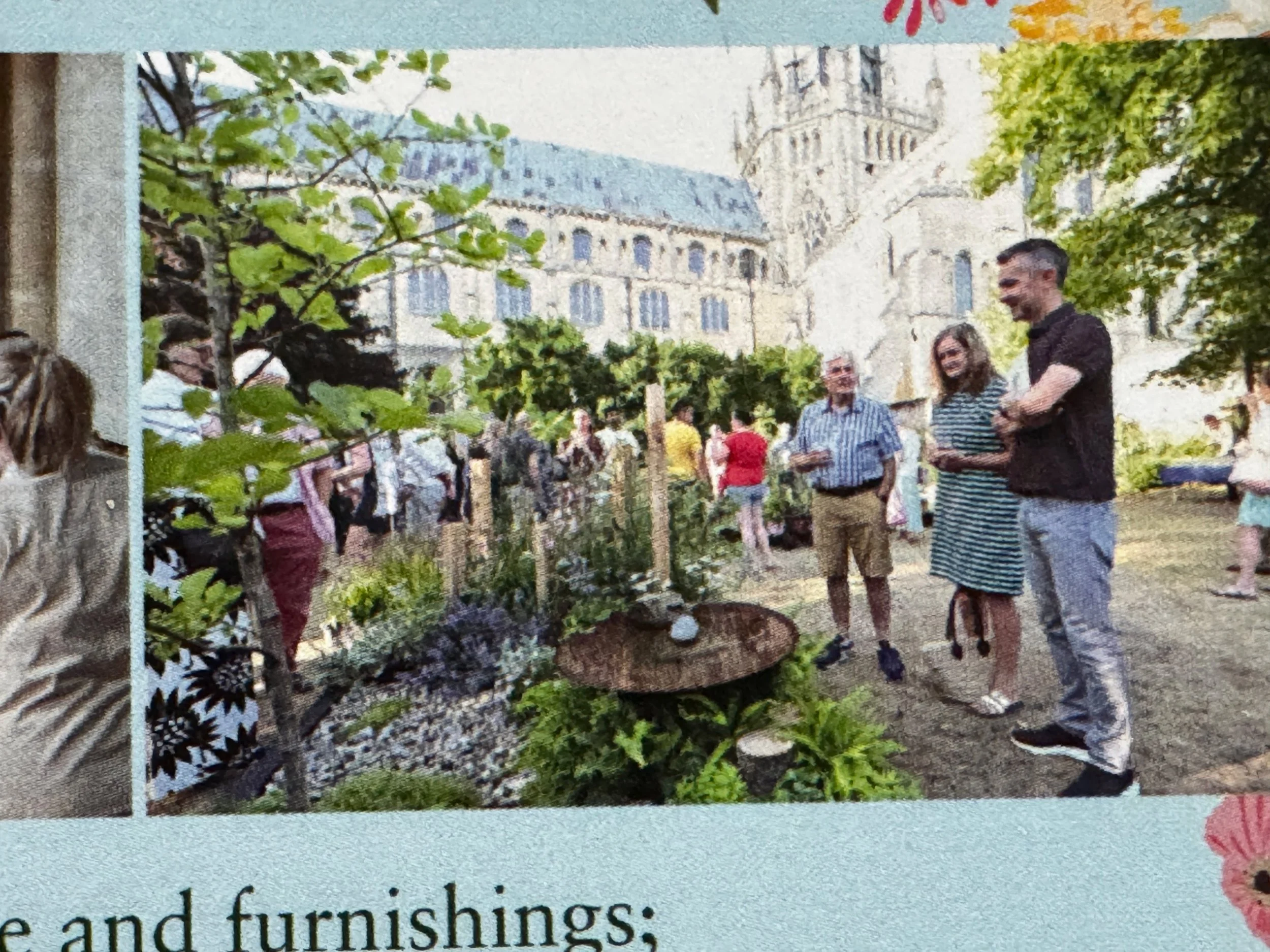 Great to see my 'Little Pocket of Nature' garden that I created for the Ely Home and Garden Show last year, being used on the promotional material to promote this years show. I loved creating a small haven for nature in the 3m x 1.5m plot, showing wh