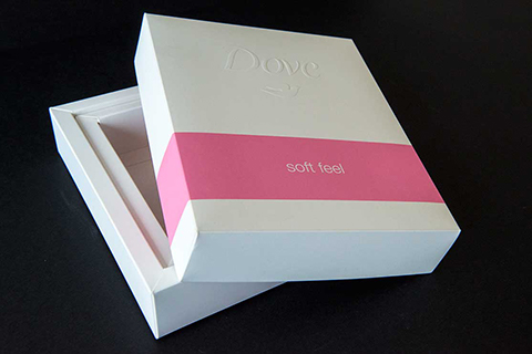 Soft touch presentation box