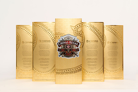 Gold limited edition drinks pack