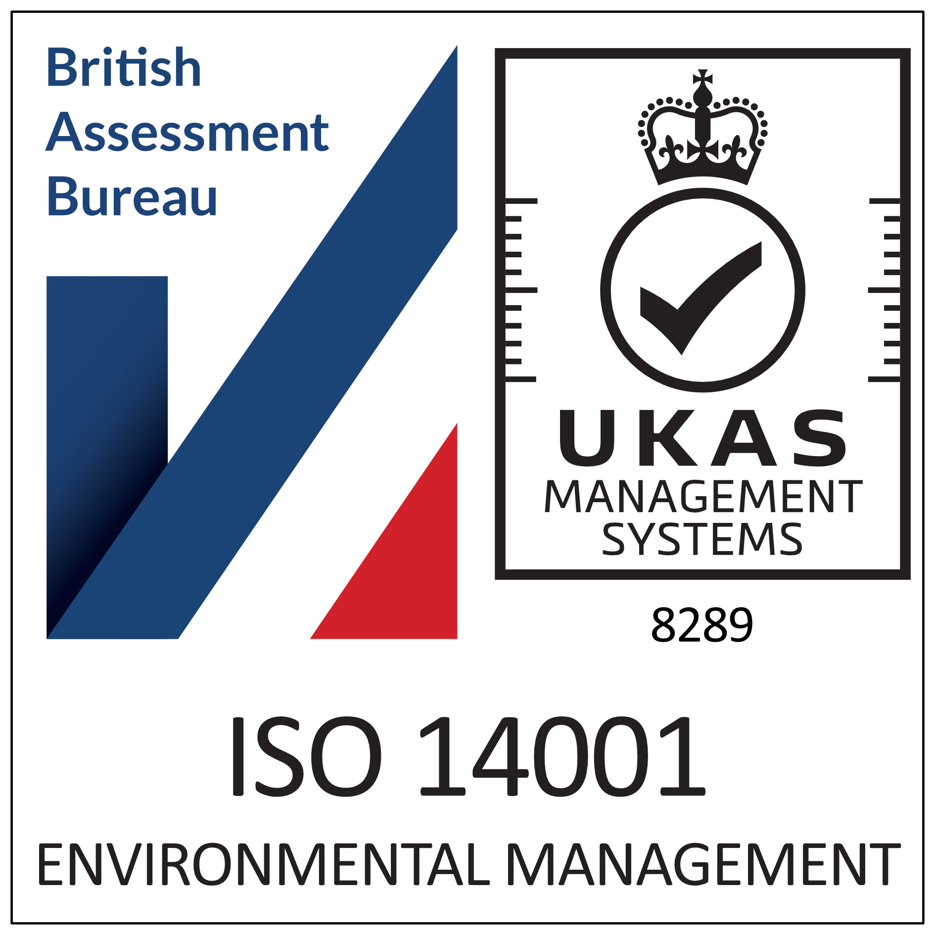Certified to the ISO 14001 environmental standard
