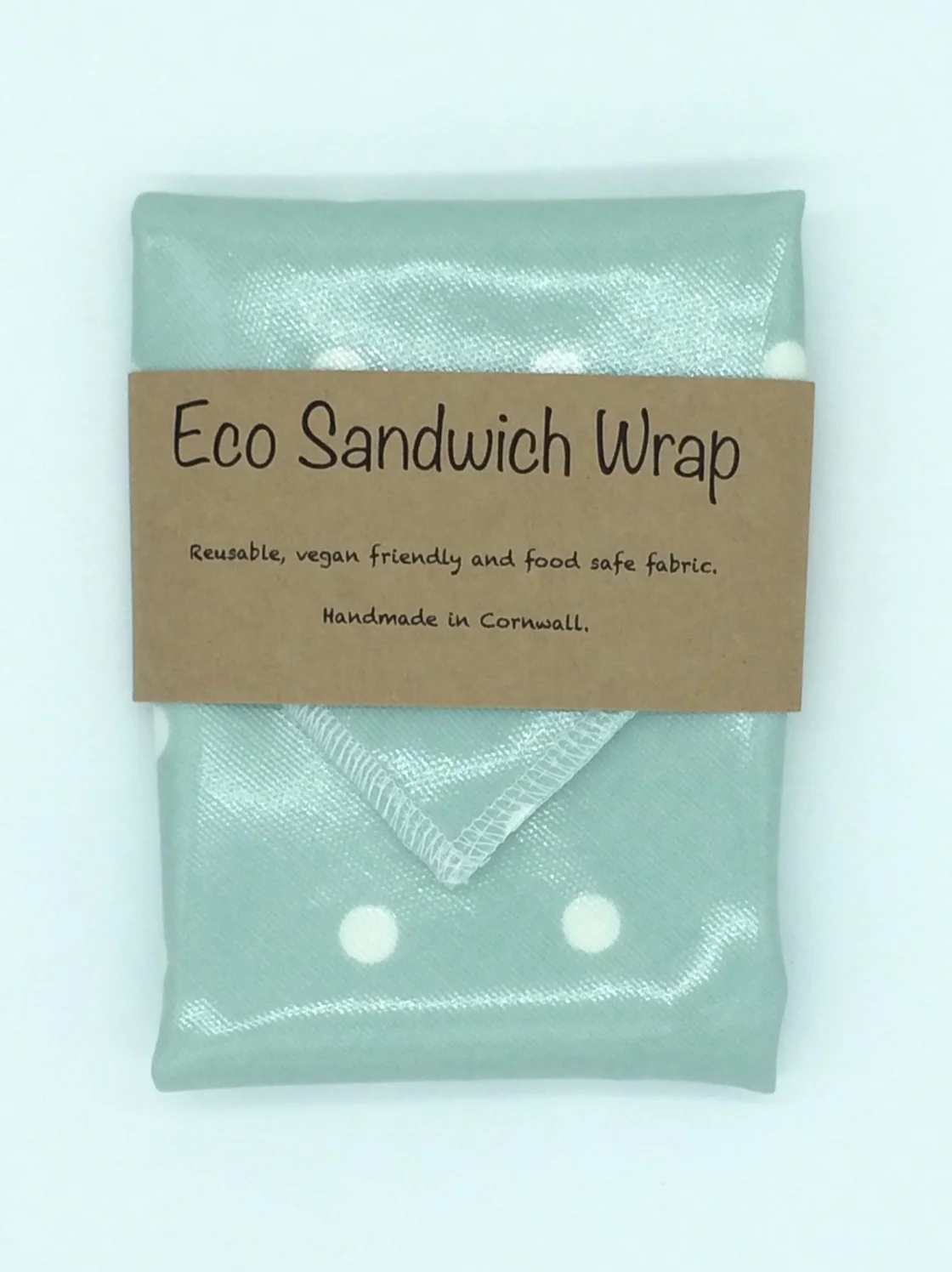 Soft Green and White Spot Eco Sandwich Wrap