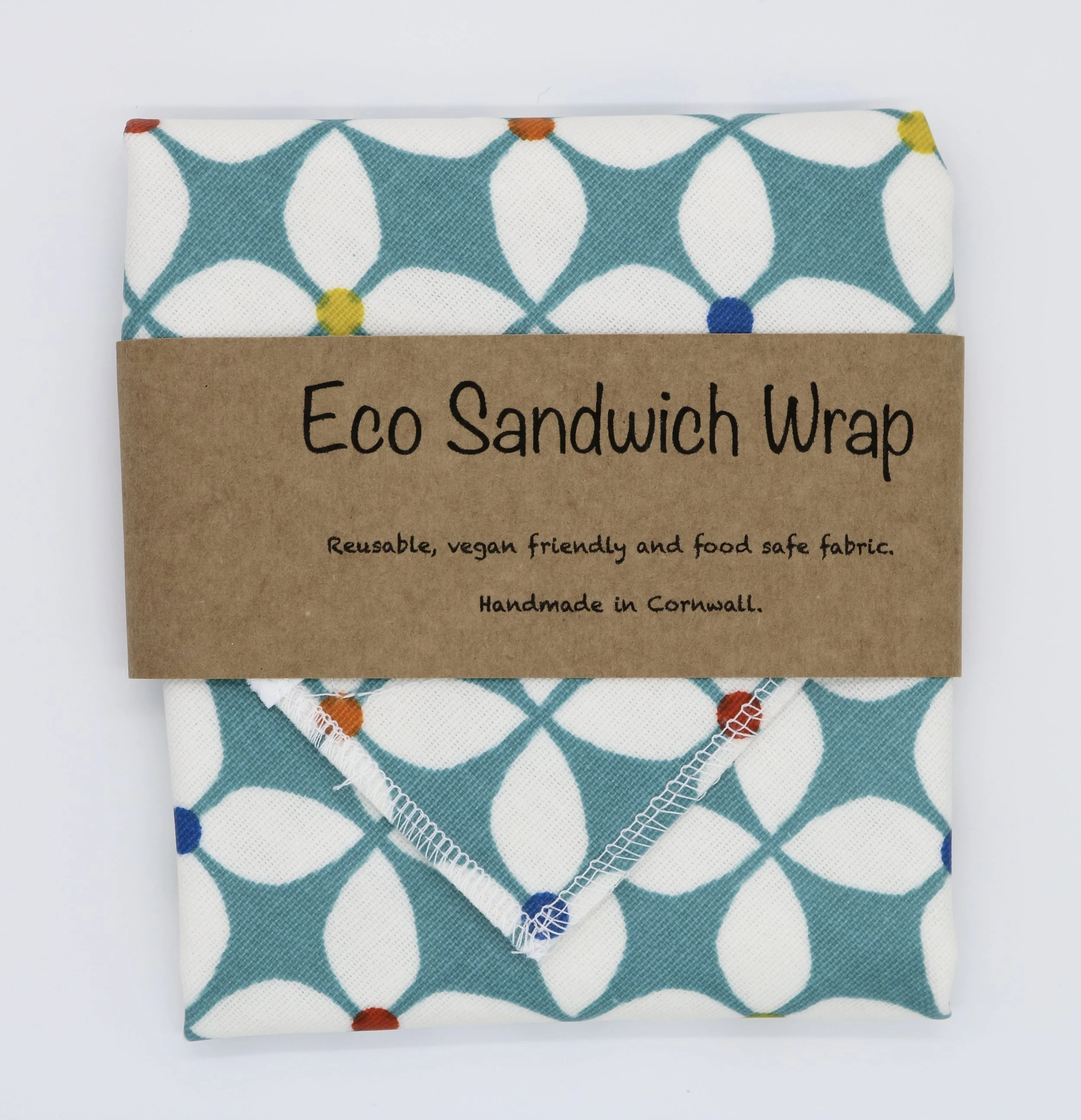 Geo Flower Design Eco Sandwich Wrap
