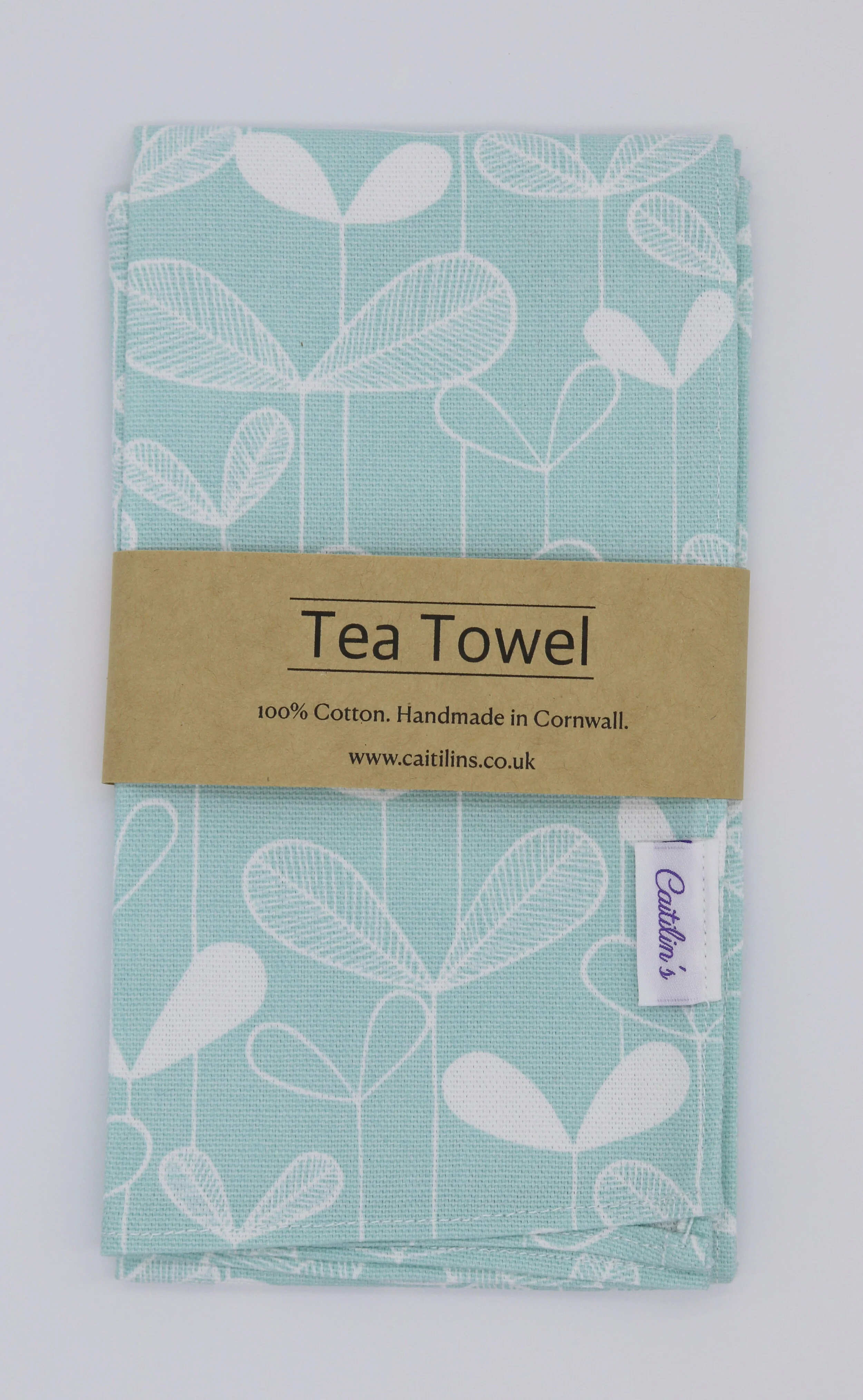 Leaf print 100% Cotton Tea Towel