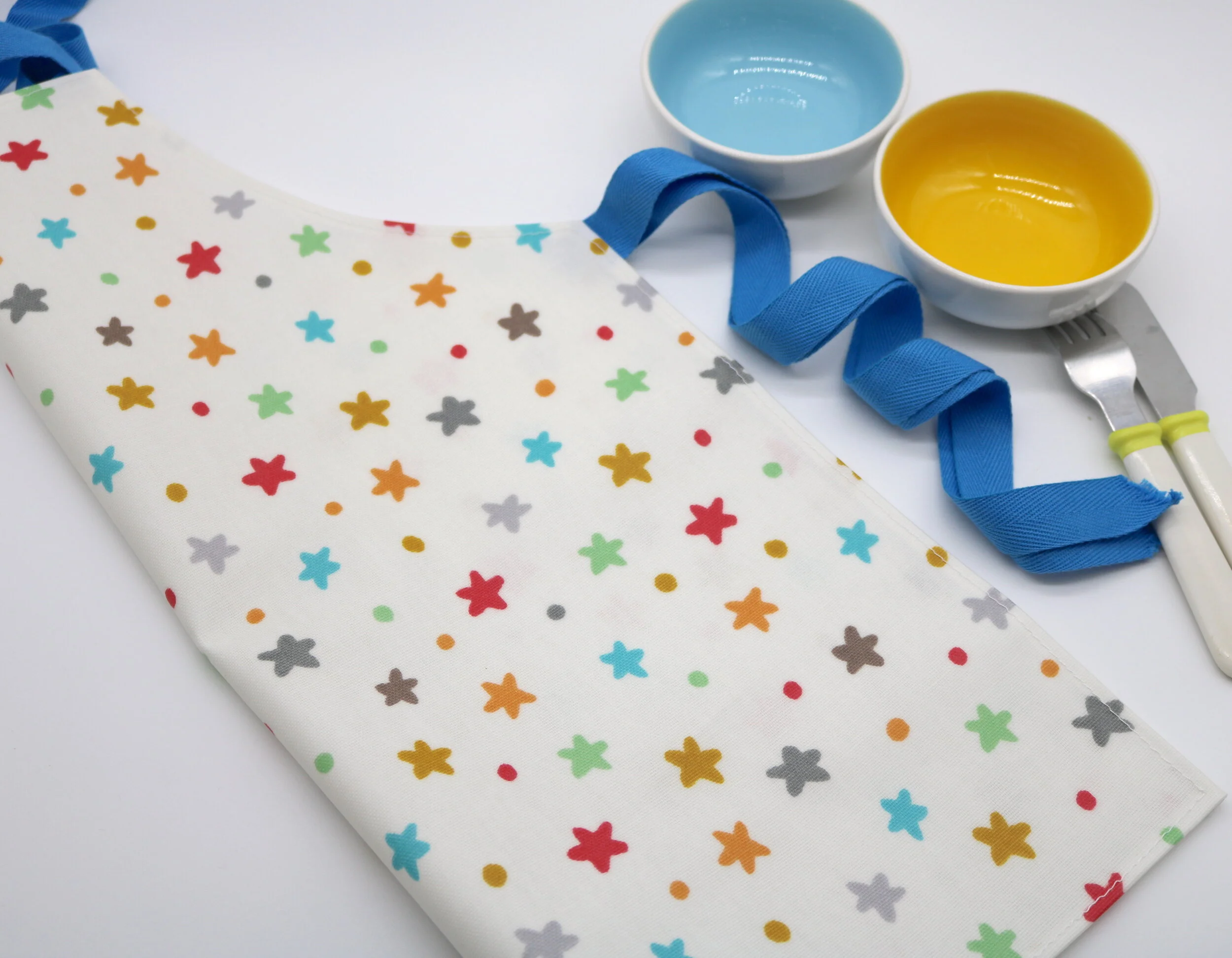 Children's Colourful Star Design Oilcloth Apron