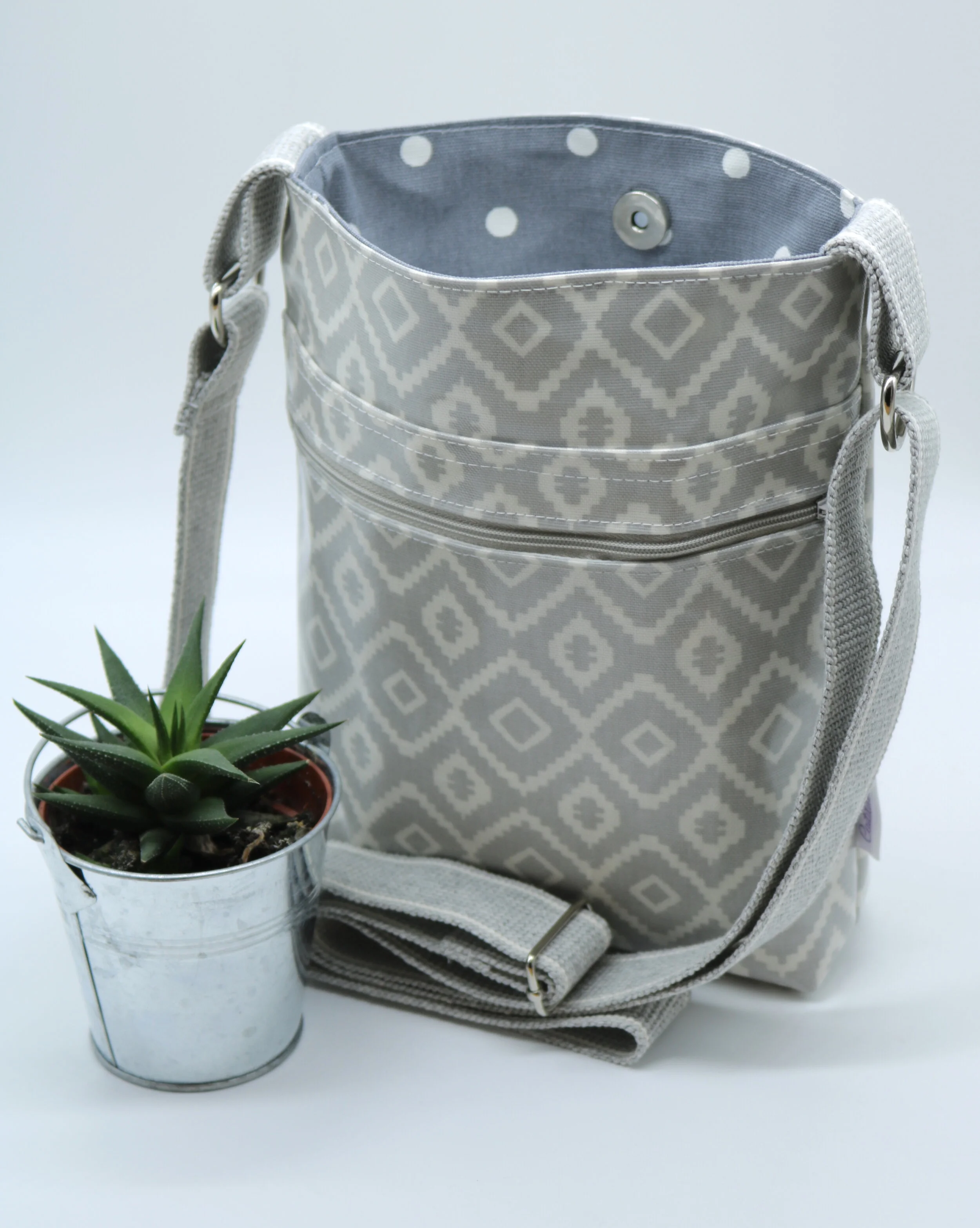 Sea Mist Aztec Cross Body Bag
