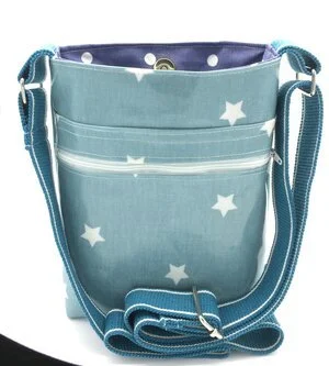 Teal Star Cross Body Bag