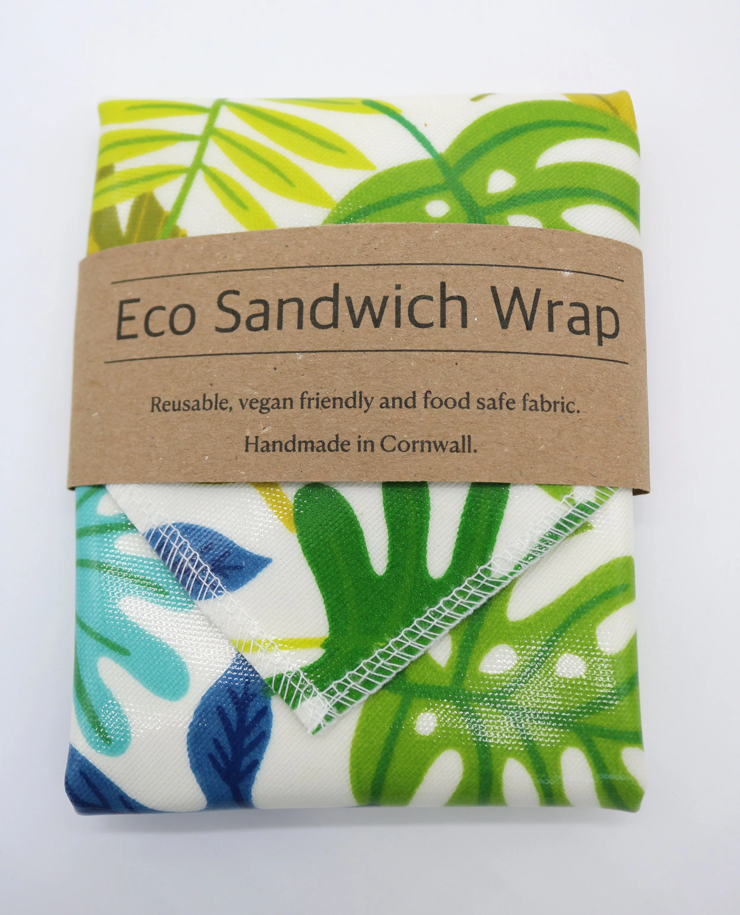 Tropical Leaf Design Eco Sandwich Wrap NEW DESIGN