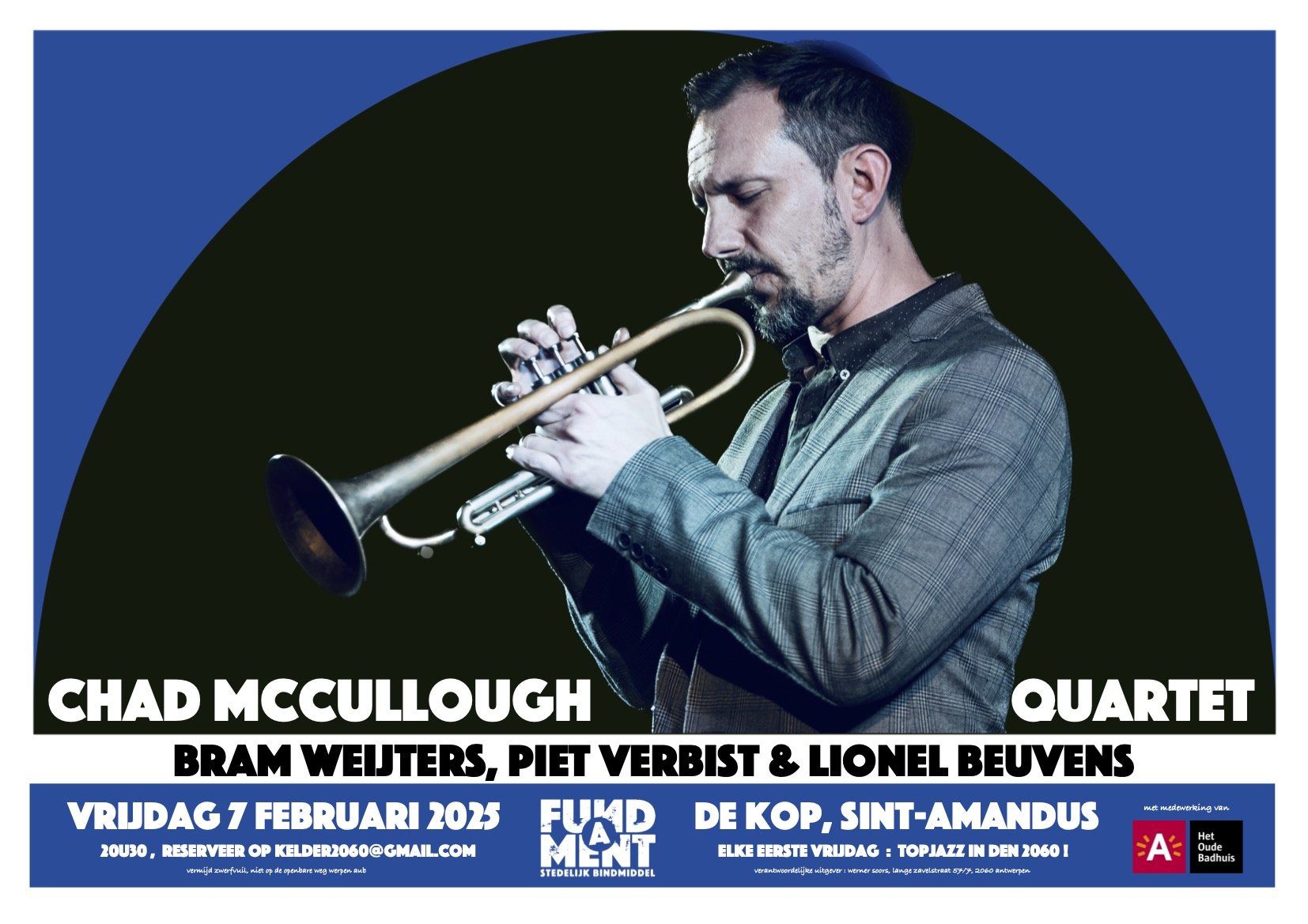 Kopcert 7 februari 2025: Chad McCullough quartet