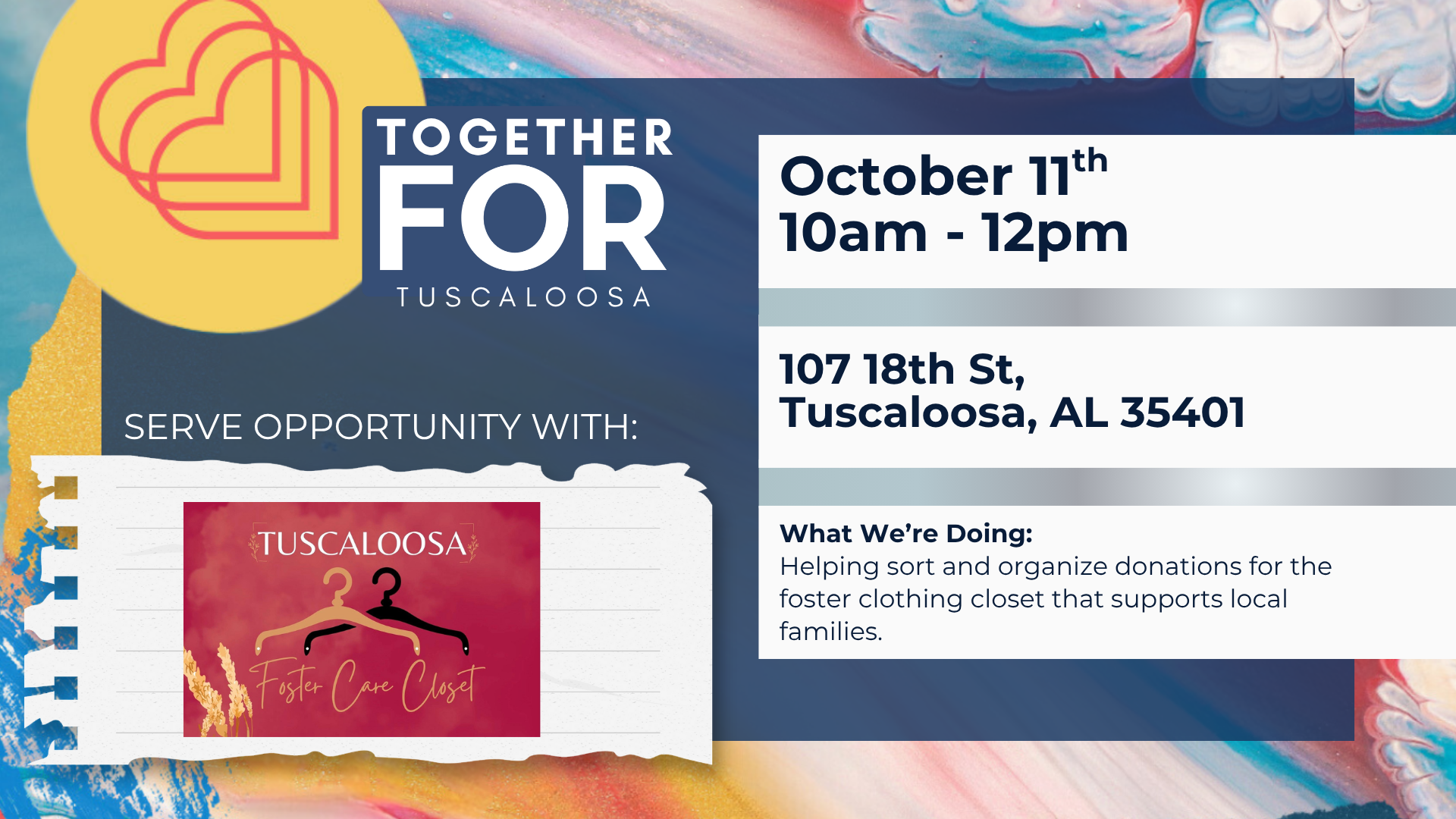 Foster Care Closet Serve Project 