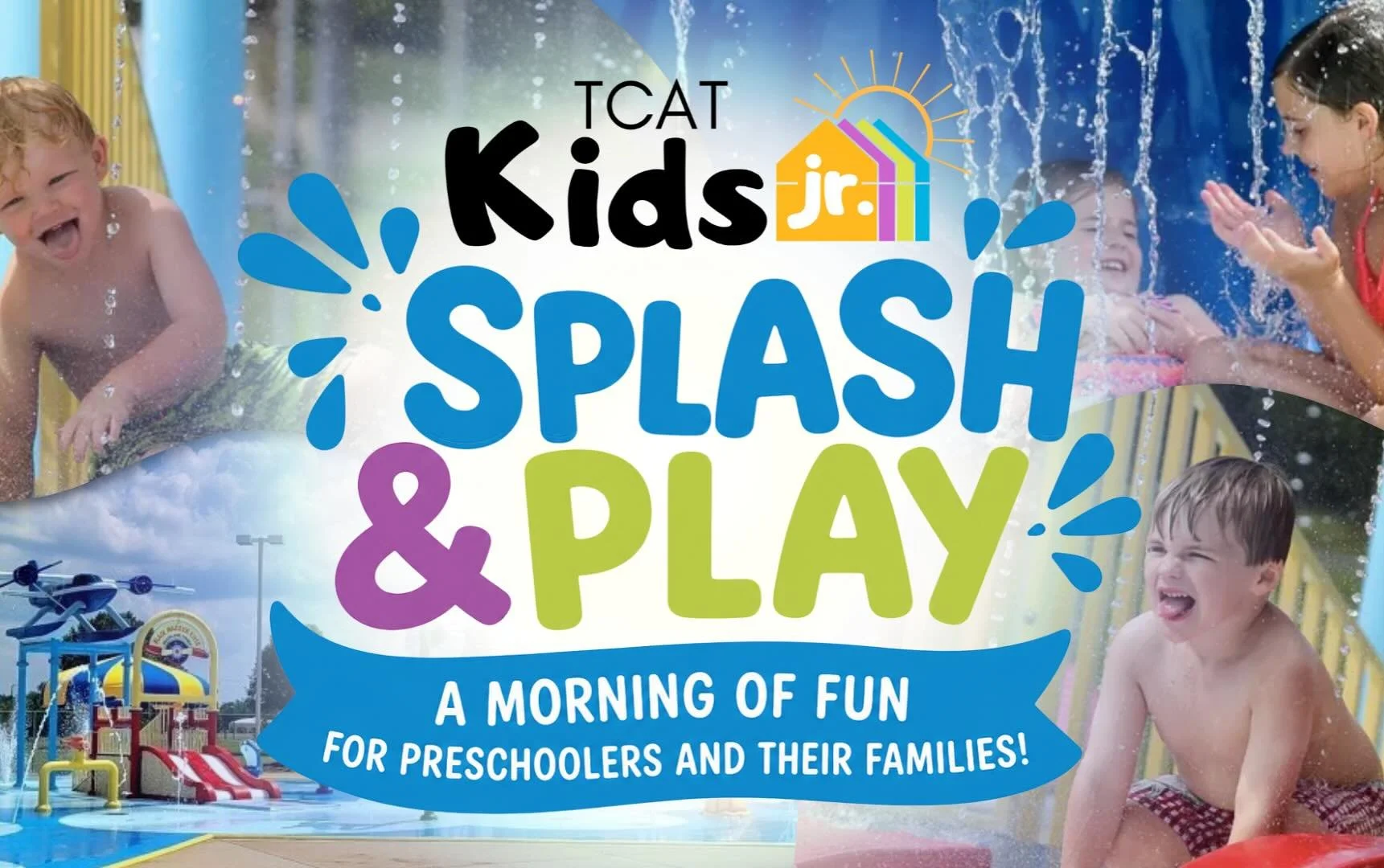 ☀️ Parents of preschoolers &mdash; this one&rsquo;s for YOU! 

TCAT Kids Jr. is headed to Harrison Taylor Splash Pad on June 6 from 9:00-11:00am! 

Invite some friends and come kick off summer with us! We&rsquo;ll have popsicles and admission is comp