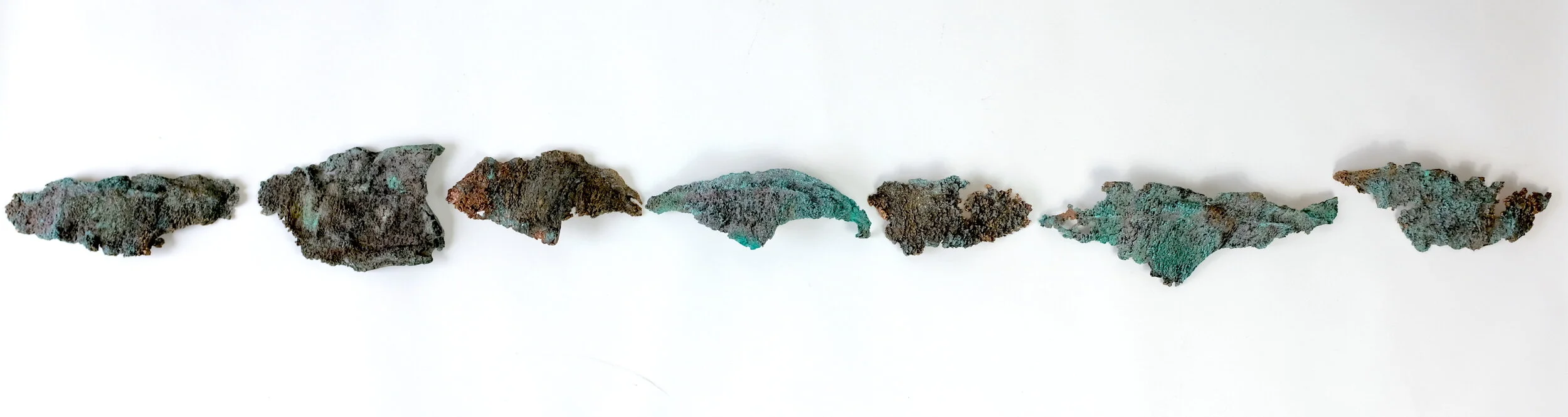 Haddock skins, 2017. Bronze with natural patina