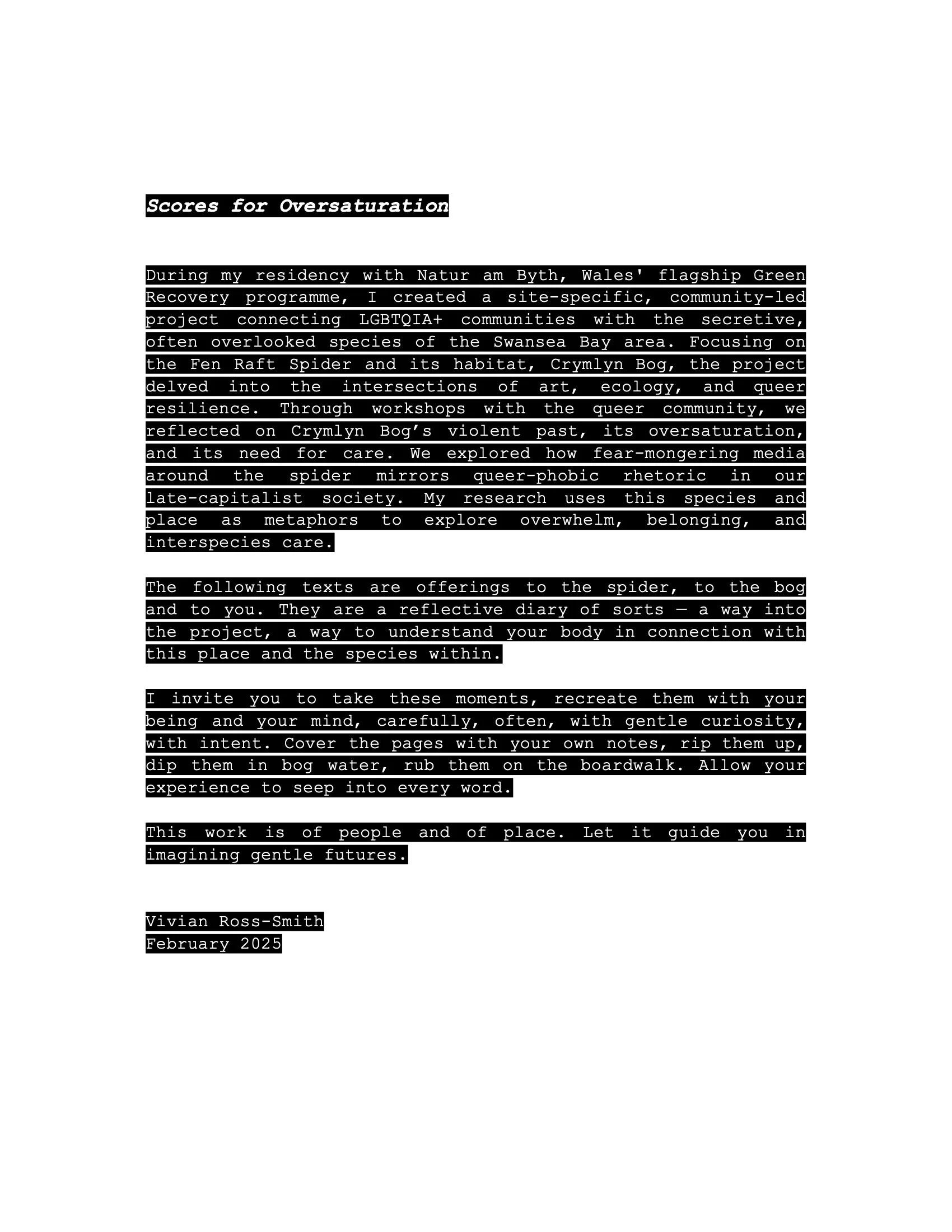 Scores for Oversaturation, 2025. Vivian Ross-Smith.jpg