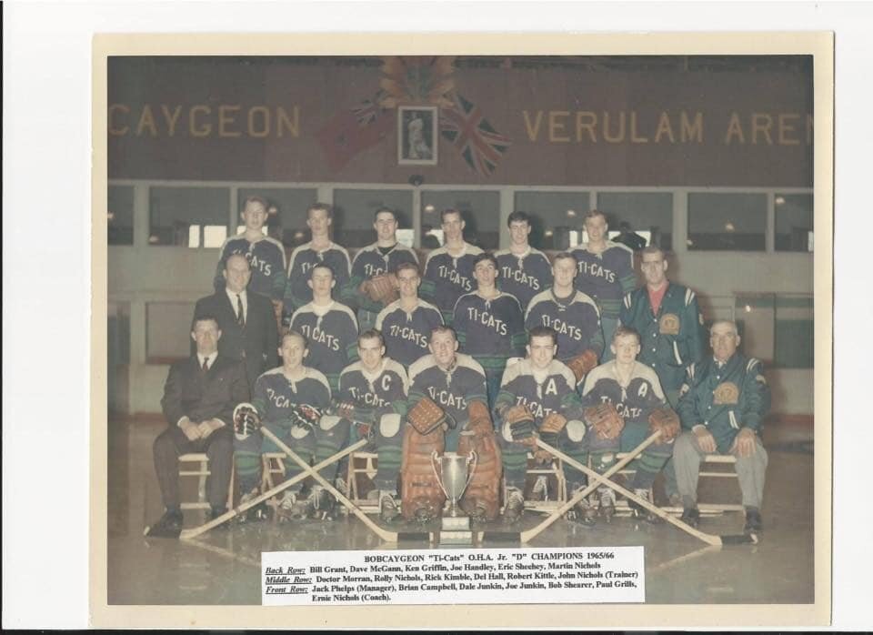 Bobcaygeon Ti-Cats,Jr.D 1965/66 Champions