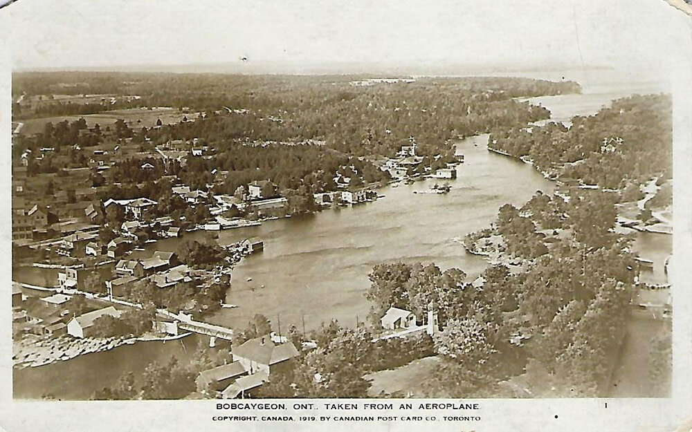 Town of Bobcaygeon from the air 1919