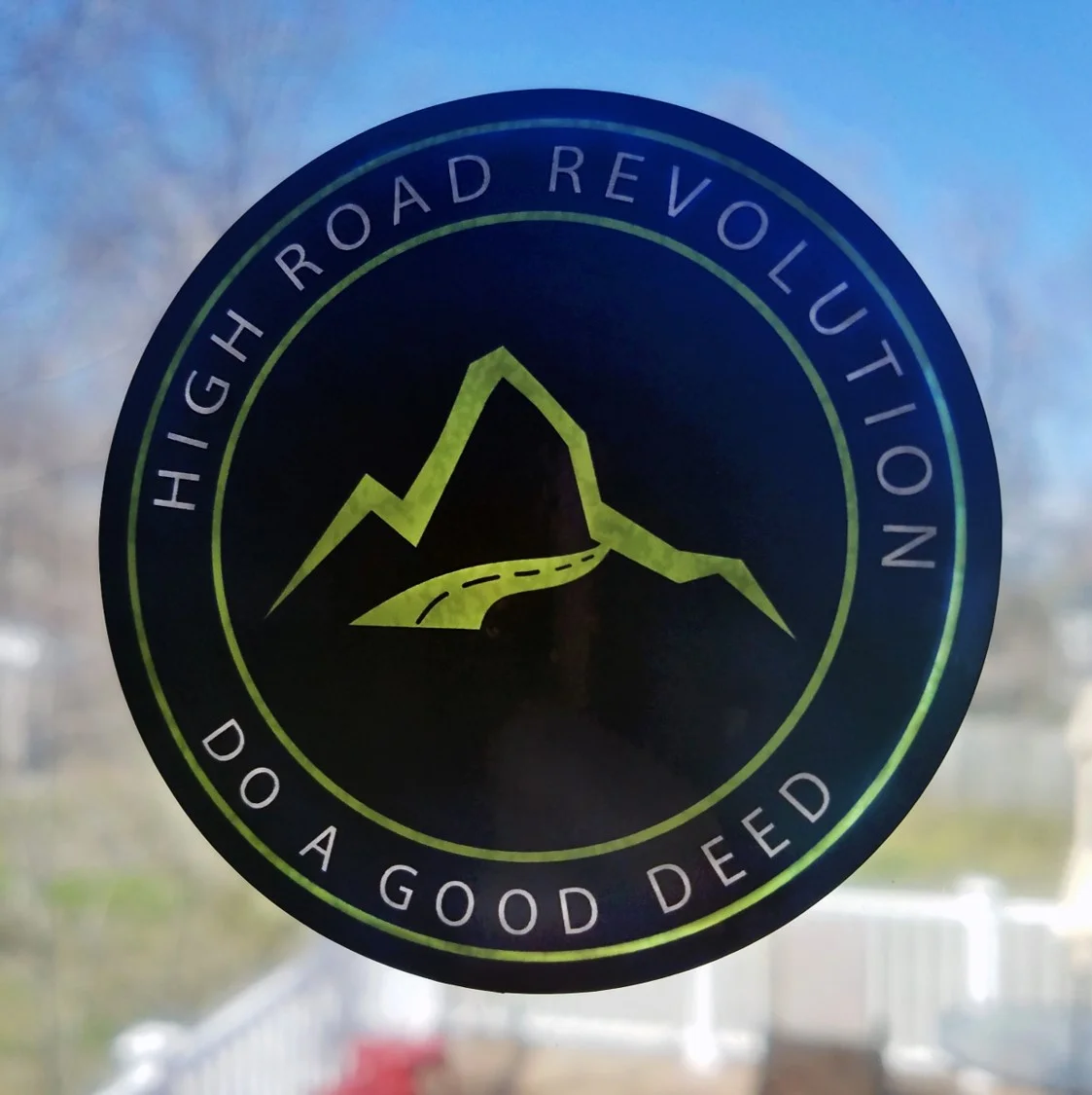 3" Green Window Clings