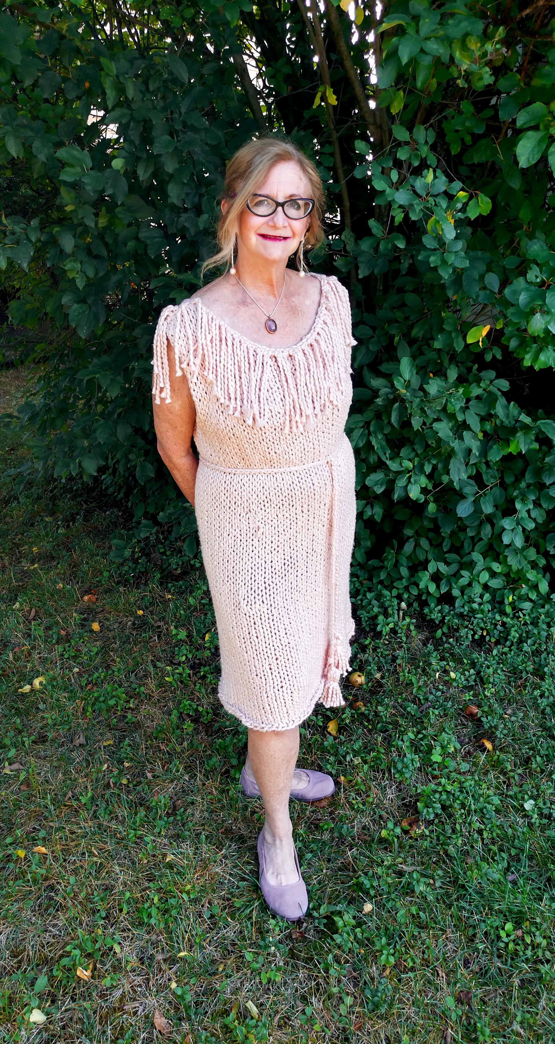 Fringed Knitted Dress