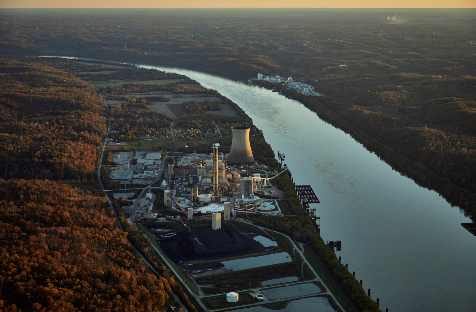 Walter H. Zimmer Power Plant adjacent to Moscow Ohio