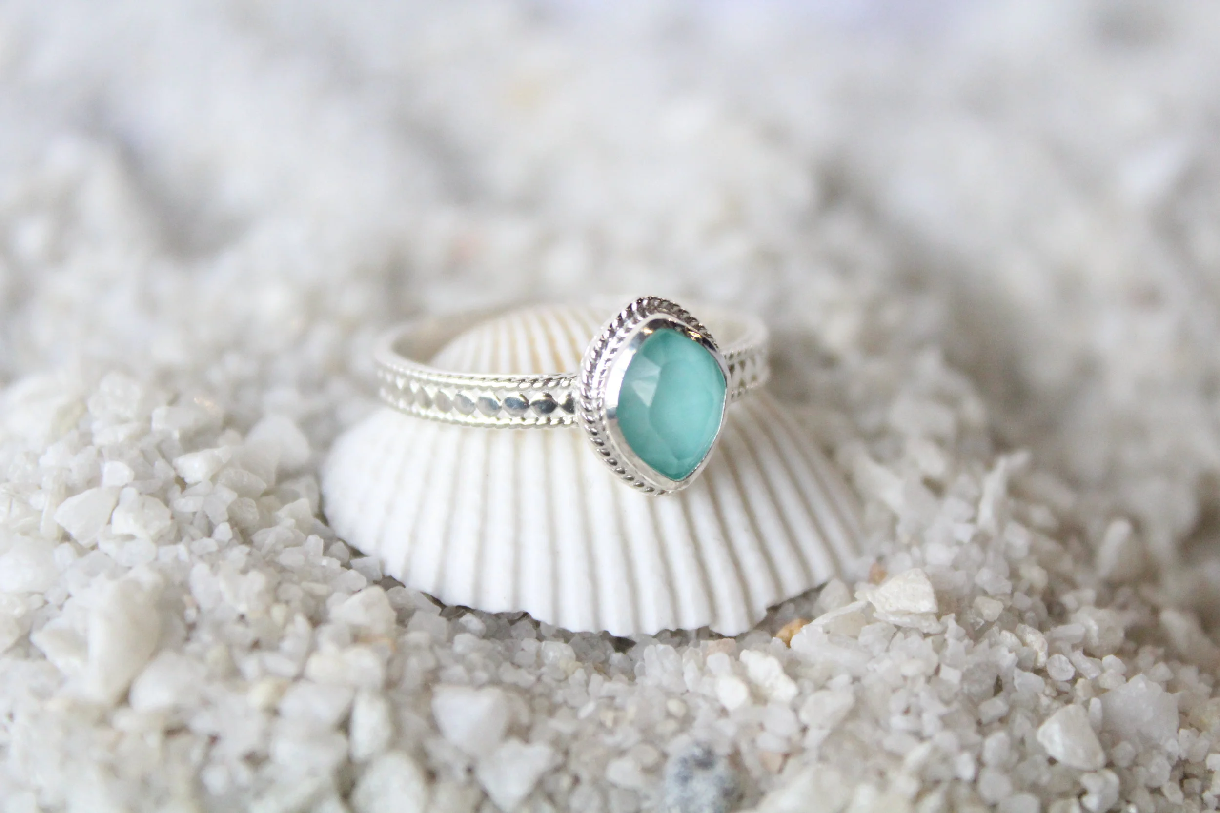Anna Beck Turquoise Stacking Ring Sea Glass Jewelry Studio