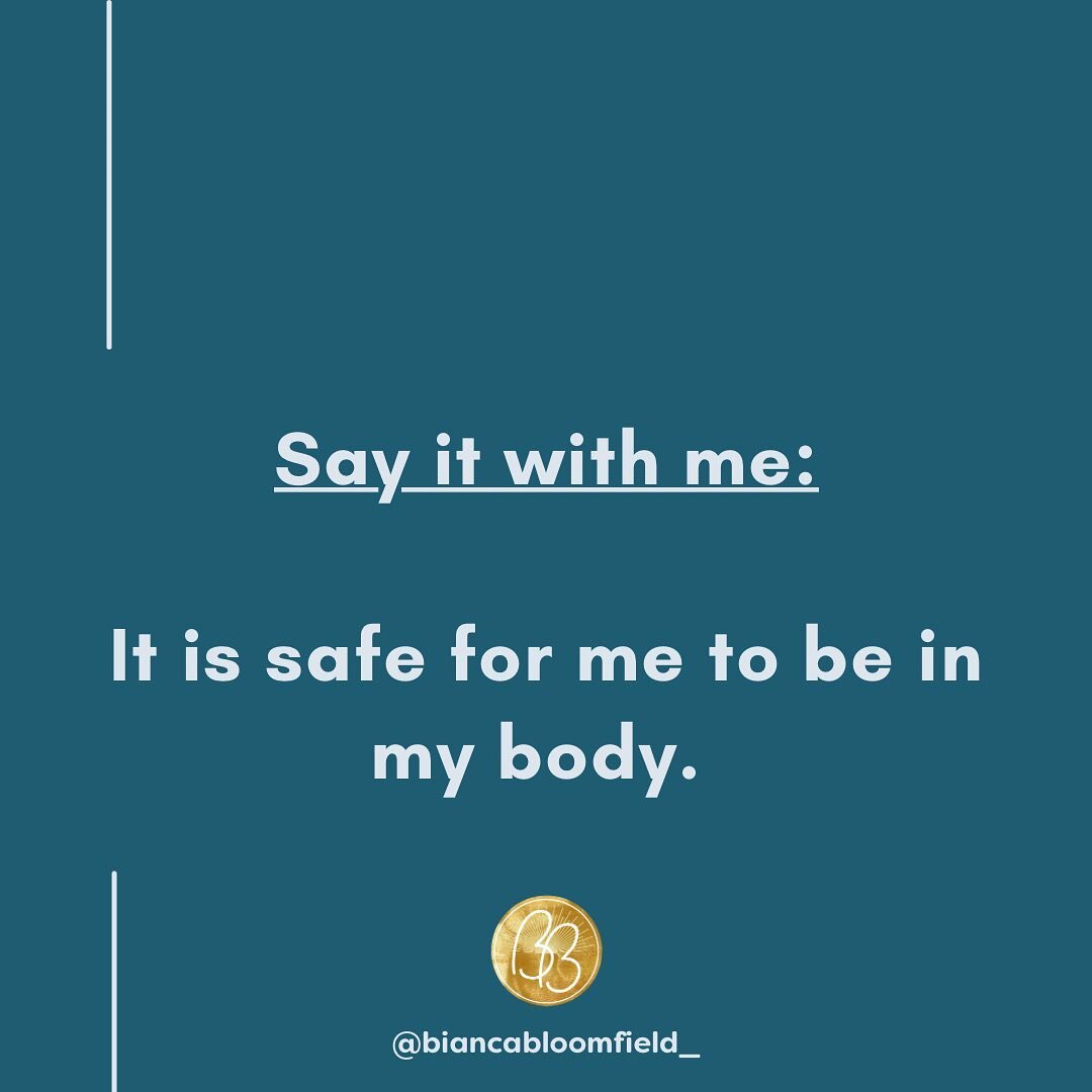 The first step to healing-- learning to feel safe your body. 

You are capable of holding big feelings. 

You are capable of holding high sensation, like pleasure and pain. 

Just because it hasn't always felt safe, doesn't mean it's not safe right n