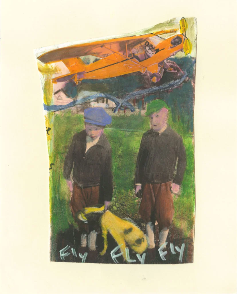Fly, Fly, Fly, hand-painted photograph, 2011