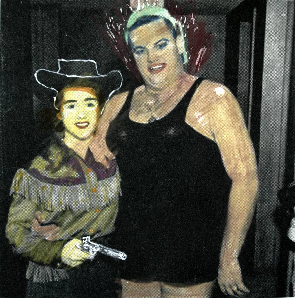 Dress Up Party , hand-painted digital print, 2011